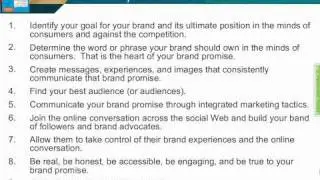 Secrets to Social Media Marketing Success, 10 Steps to Build Your Brand