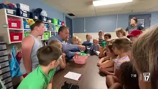 Weather experiment: Water, cardboard, and a glass demonstrate air pressure