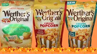 Werther’s Original Caramel Apple Hard Candies, Classic Caramel Popcorn & Salted Caramel Popcorn