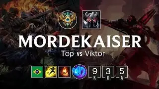 Mordekaiser Top vs Viktor - BR Challenger Patch 8.22