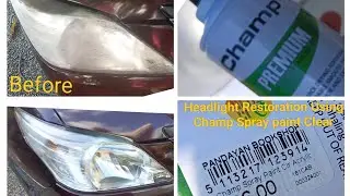 Headlight Restoration Using Champ Spray Paint