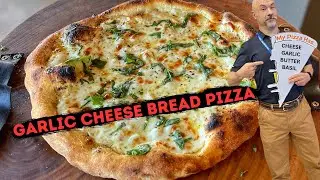 GARLIC CHEESE BREAD PIZZA IN THE NEW BLACKSTONE LEGGERO PIZZA OVEN!