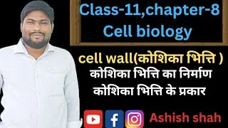 Lecture-3,class-11chapter-8Cell biology,Ashish sir,fci group,cell wall,types of cell wall,cell organ