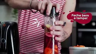 Receita de Suco Rosa no Blender Cadence