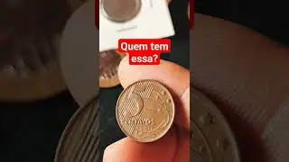 Moeda de 5 CENTAVOS COM DEFEITO cunhagem borrada #moedacomdefeito #deolhonotroco #5centavos