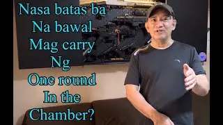 Bawal ba ang pag carry ng 1 round in the chamber sa RA 10591? (IWB holster for demo purpose only)