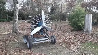 Radial Engine -Pratt and Whitney   R985 First Start