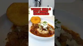 Turkey Chili & Cornbread &ndash; Easy Recipe & Quick Dinner Idea! 🍲🔥  #easyrecipes #souprecipe