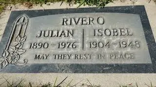 Actor Julian Rivero Grave San Fernando Mission Cemetery Los Angeles California USA April 11, 2024