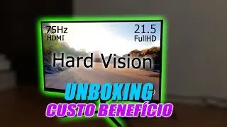 UNBOXING - MONITOR ZOOM Hard Vision - CUSTO BENEFÍCIO - GAME ZOEI