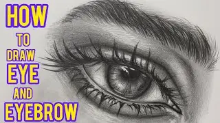 Drawing eye and eyebrows #viral #eye #drawing #how_to_draw #sketch #drawingstepbystep