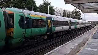 Southern Class 377 139 Electrostar 377 422 Departing From Worthing The 31st of January 2026
