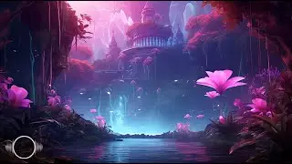 Pink Noise Forest | Enchanted Jungle Ambience Birds Meditation Bells Peaceful Music Deep Relaxation