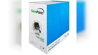 Review: NavePoint Cat6 (CCA), 1000ft, Blue, Solid Bulk Ethernet Cable, 550MHz, 23AWG 4 Pair, U...