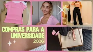Compras para meu último ano na universidade 2026✨