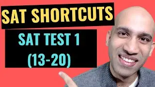 Shortcuts for the SAT Math Test 1 - No Calc: 13-20 (Boost Your Score!)