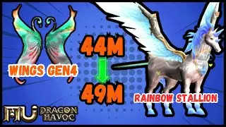 Mu Dragon Havoc: Gastei 1.3 Milhões de Diamantes Na MELHOR Montaria e Asa 4! [PT-BR] [Mobile Game]