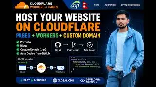 Host Any Website FREE on Cloudflare Pages + Workers | Custom Domain (.com.np) + GitHub CI/CD #deploy