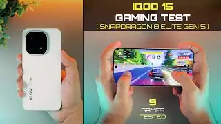 IQOO 15 Gaming Test | Snapdragon 8 Elite Gen 5 Tested | 9 Games Tested