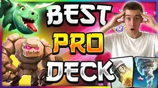 GOLEM Deck DOMINATES In Pro League! BEST Clash Royale Deck (April 2018)!