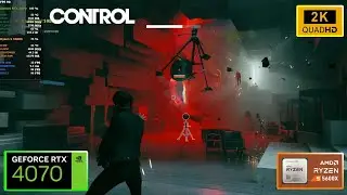 Control RTX 4070 Ryzen 5 5600X Native 1440p Ultra Settings
