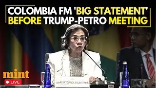LIVE: Colombian FM Makes Huge Statement Ahead of Petro-Trump Meeting | US News | Bogota | Venezuela