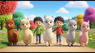 Walking Alpacas Step Step Step 🦙 | Nursery Rhymes for Kids & Baby Songs