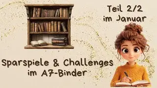 #sparspiele und #sparchallenges im A7 #binder | Runde 2 im #januar2026 #umschlagmethode #sparen