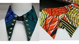 African Print Collar Necklace with Rhinestones-beautarie