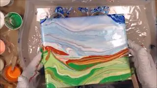 004 How To: Texas Hill Country 3 Cup Landscape Pour -Dirty Pour- Floetrol & Silicone