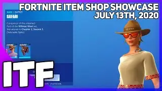 Fortnite Item Shop *NEW* SAFARI SKIN SET! [July 13th, 2020] (Fortnite Battle Royale)