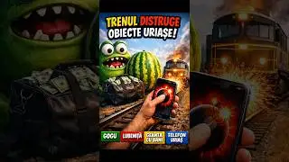 Trenul vs Obiecte URIAȘE! Gogu NU a avut nici-o șansă 😱