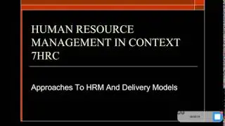 HR Theory and Models