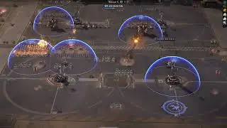 A rather lengthy battle of mechabellum that I had my opponent down to '13' hitpoints and still lost.