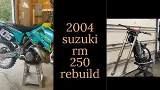 New old project bike reveal |2004 suzuki rm 250 | front fork rebuild|
