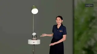 Retro Side Table Standing Lamp - LUMINARIA LIGHTING