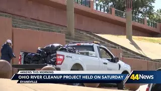 Ohio River cleanup project held over the weekend