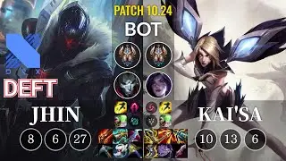 DRX Deft Jhin vs Kai'Sa Bot - KR Patch 10.24