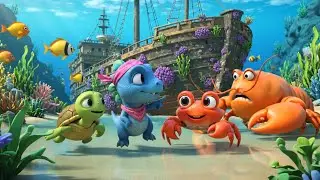 Dino, Tiny, Crab and Larry: An Adventure to the Mysterious Shipwreck