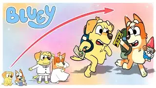 Bluey Heeler Growing up EVOLUTION  | Tide WORLD