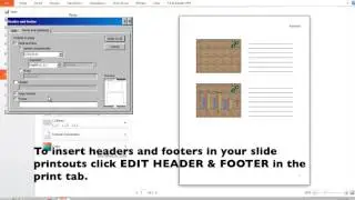 PPT Slides Print Out Date and Page Number