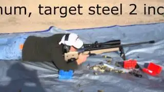 Sam behind a Sako TRG42 .338 Lapua Magnum