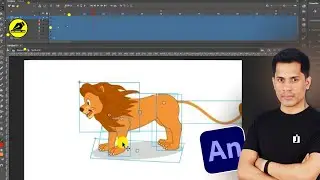 Lion Character Rig In Adobe Animate | 2D Character Rigging For Animation | @LearnAnimationHindi