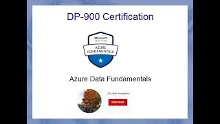 DP 900 Certification Introduction Video | Azure Data Fundamentals| Microsoft cloud Data Fundamentals