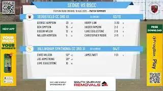 Sedgefield CC 3rd XI v Billingham Synthonia CC 3rd XI