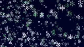 Snowflakes Falling Christmas Party Background  - VJ Loop - Christmas Loop