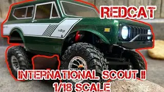 Redcat 1/18 international Scout II rtr Rc crawler / trail truck first look overview !