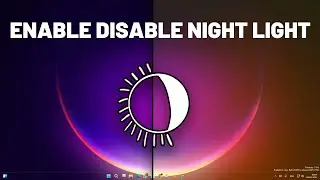 Как включить или отключить ночной свет в Windows 11