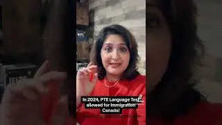 PTE test allowed for Immigration 🇨🇦 Canada #canadaimmigration2024 #visa #canadamigration