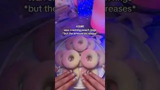 wax cracking peach rings 🍑 *but the amount increases* #asmr #waxcracking #asmrsound #asmrforsleep